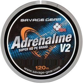 Makšķeraukla Savage Gear Adrenaline V2, 1200 cm, 0.013 cm, pelēka