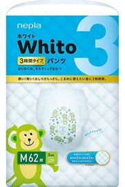 Autiņbiksītes Whito Diapers Pants, M, 62 gab.