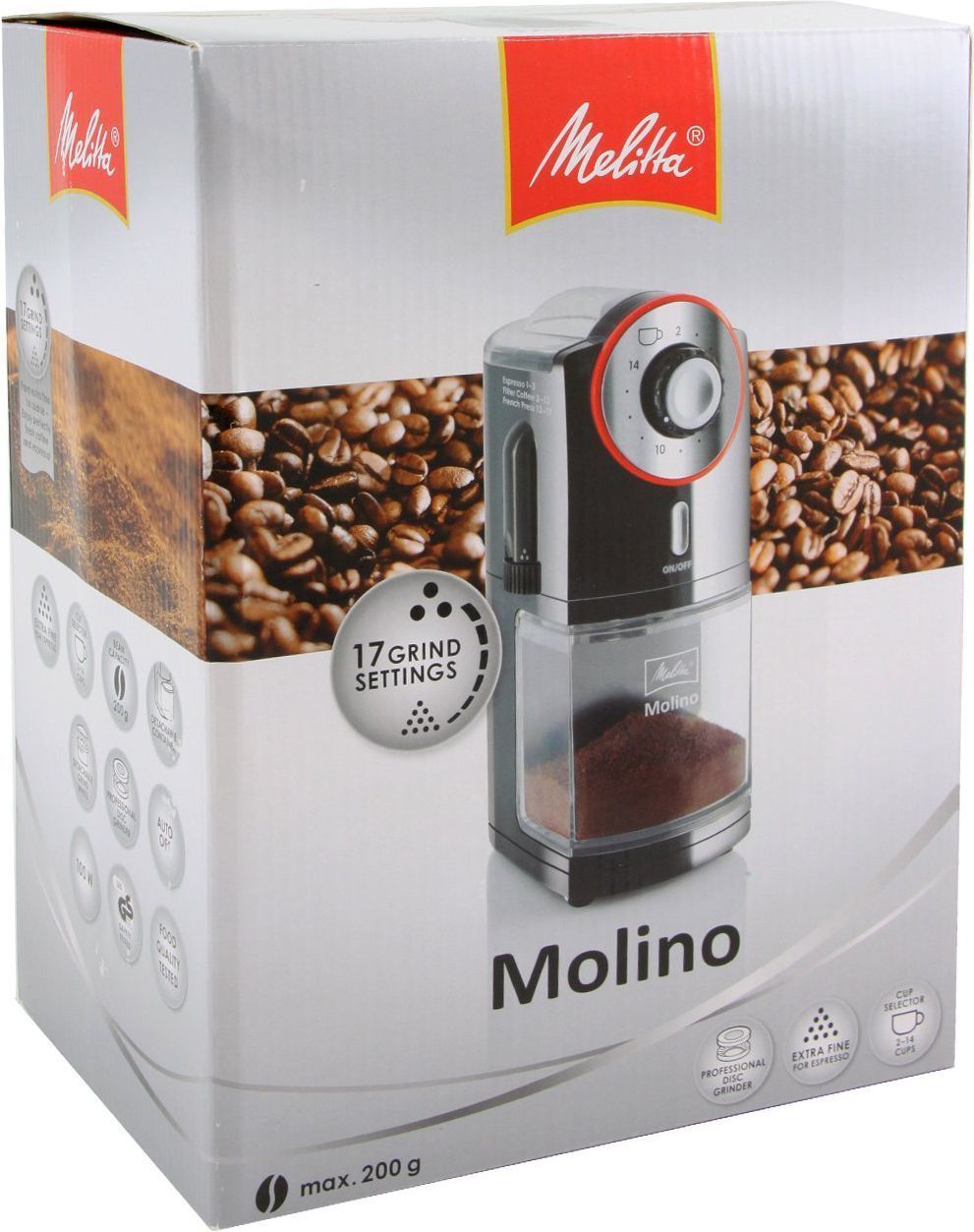 Kavamalė Melitta Molino 1019-01, juoda - Senukai.lt