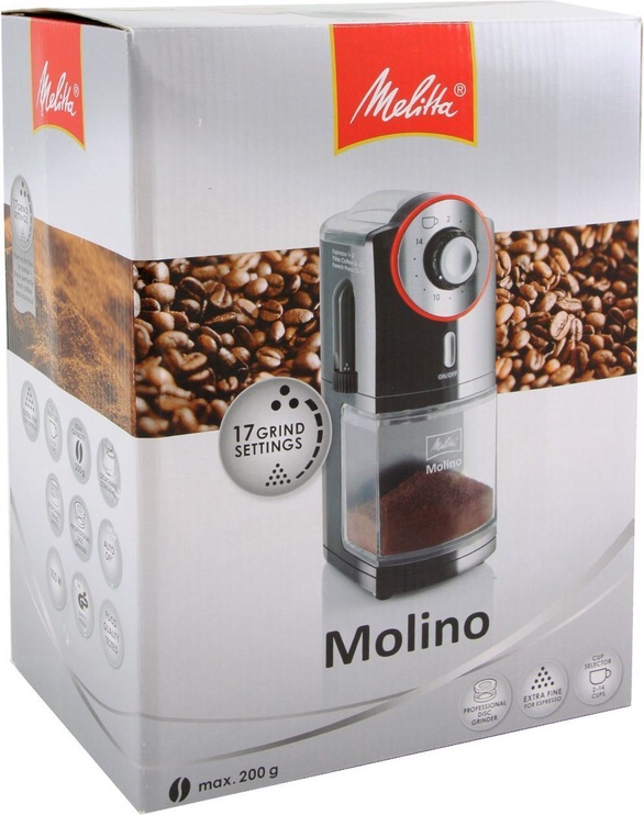 Кофемолка Melitta Molino 1019-01, черный