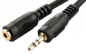 Провод Gembird 3.5mm Stereo Audio Extension Cable 3.5 mm male, 3.5mm female, 5 м, черный