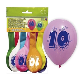 Balons Decoration, daudzkrāsains, 8 gab.