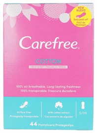Higiēniskās paketes Carefree Cotton, Small, 44 gab.