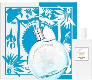 Hermes Eau des Merveilles Bleue 100ml EDT + 80ml Body Lotion