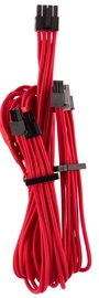 Corsair Premium Individually Sleeved PCIe Cables with Dual Connector Type 4 (Gen 4) Red