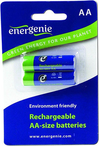 Uzlādējamās baterijas EnerGenie, 2 gab.