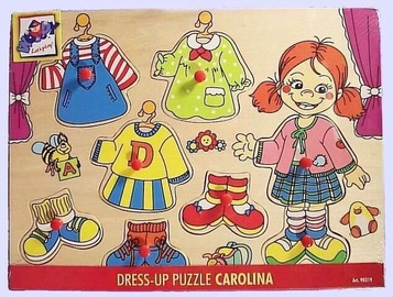 Пазл Woody Carolina Dress Up Peg 90319, 8 шт.