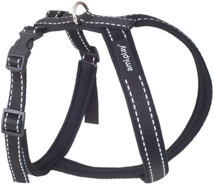 Regulējamas krūšu siksnas Amiplay Reflective, melna, 590 - 750 mm x 480 mm