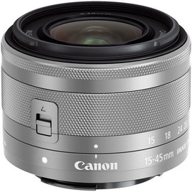 Canon EF-M 15-45mm F/3.5-6.3 IS STM Lens Silver White Box