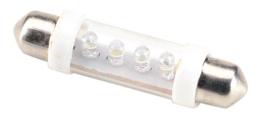 Bottari Torpedo 4 White LED Festoon 2pcs 17826