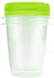 Curver Food Container Set 2PCS Round 1L Take Away Twist Green