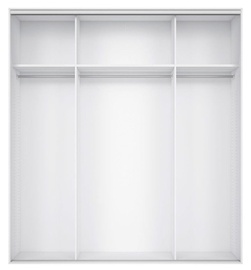 Black Red White Wardrobe Frame Nadir 190 White