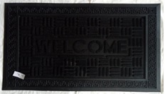 Придверный коврик Domoletti Rbp 098, черный, 400 мм x 600 мм x 8 мм