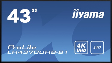 Монитор Iiyama ProLite LH4370UHB-B1, 42.5″, 8 ms
