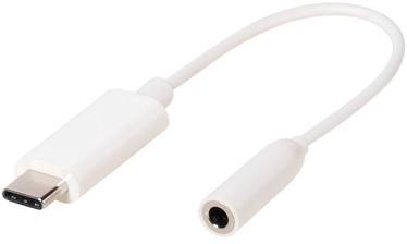 Vivanco Adapter USB Type-C to Jack 3.5mm White 10cm 60630