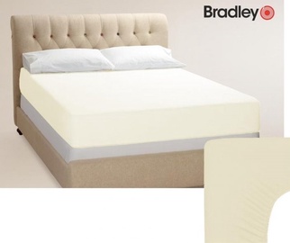 Voodilina Bradley 127441, õrn kollane, 180 x 200 cm, kummiga