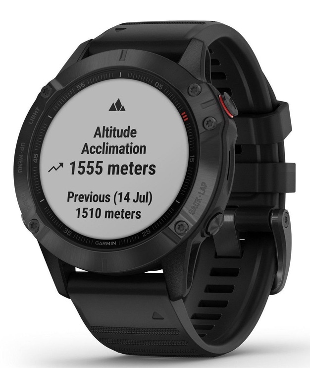 Умные часы Garmin Fenix 6 Sapphire, черный