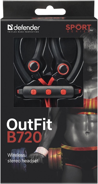 Laidinės ausinės Defender OutFit B720, raudona