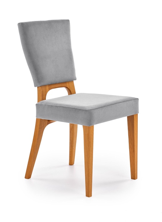 Valgomojo kėdė Wenanty Wenanty, pilka/ąžuolo, 43 cm x 56 cm x 91 cm