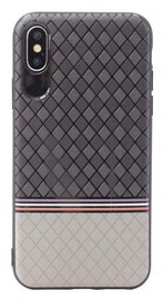 Mocco Trendy Grid And Stripes Pattern 2 Back Case For Samsung Galaxy S8 Grey