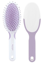 Matu ķemme Beter Cushion Brush, balta/violeta
