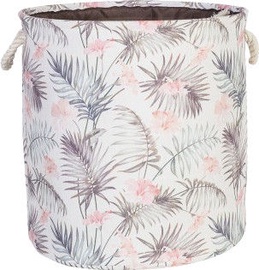Home4you Tropic 1 Basket D40xH40cm Brown Leaves 83601
