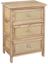 Home4you Shelf Cupra With 3 Baskets Brown