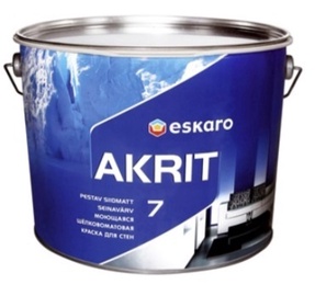 Seinavärv Eskaro, valge, 9.5 l