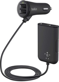 Belkin Road Rockstar 4x USB Passenger Car Charger Black