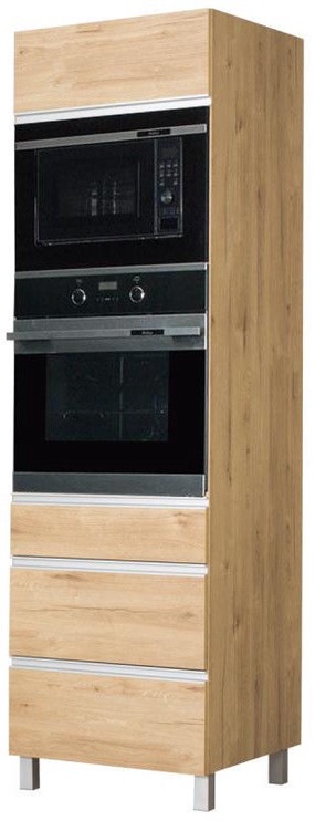 Нижний кухонный шкаф Bodzio Monia, коричневый, 600 мм x 590 мм x 2070 мм