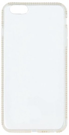 Beeyo Diamond Frame Back Case For Samsung Galaxy S6 Transparent/Gold