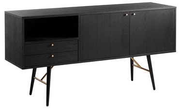 Комод Home4you Luxembourg 45042, черный, 150x40x80 см