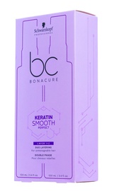 Schwarzkopf BC Bonacure Keratin Smooth Perfect Double Phase Anti-Frizz Shield 100ml + Taming Lotion 100ml