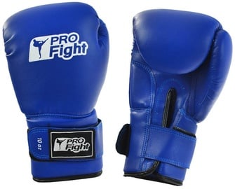 Боксерские перчатки ProFight PVC, синий, 8 oz