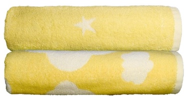 Полотенце Ardenza Clouds Stars, белый/желтый, 120 см x 70 см, 2 шт.