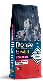 Sausā suņu barība Monge BWild Low Grain Puppy & Junior Deer, 12 kg