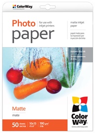 ColorWay Photo Paper A6 190 Matte 50 Pages
