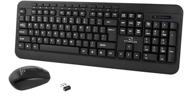 Esperanza Titanum TK109 Akron Wireless Keyboard And Mouse Black
