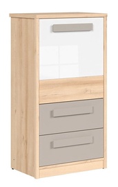 Komoda Black Red White Namek White/Beech/Grey