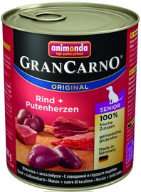 Animonda GranCarno Senior Beef & Turkey Hearts 800g