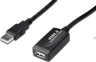 Laidas Digitus USB / USB USB, USB, 0.25 m, juoda