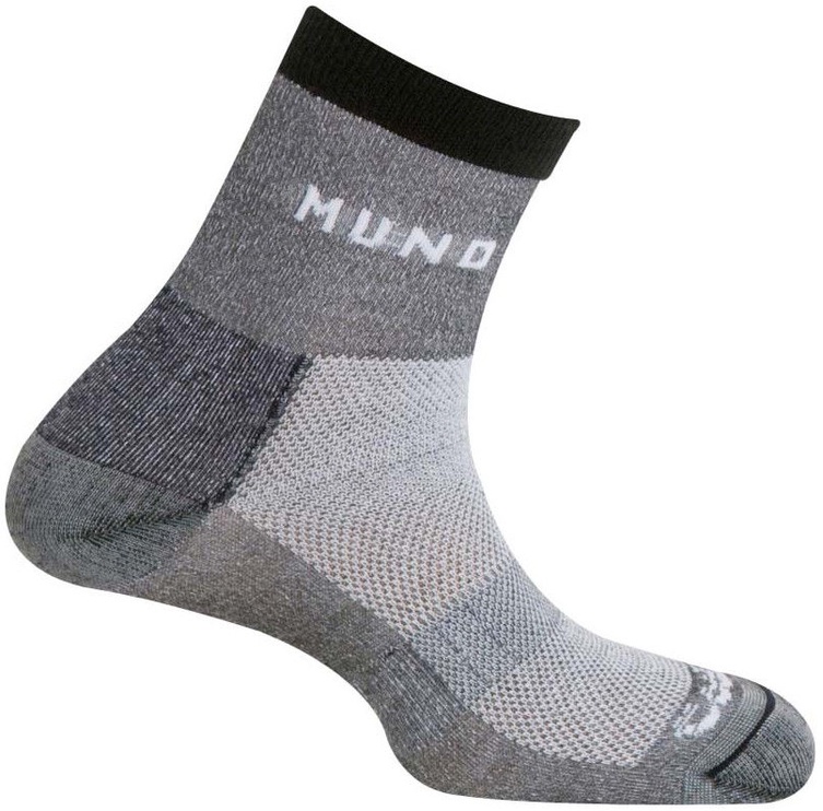 Zeķes Mund Socks Cross Mountain, melna/pelēka, 34-37