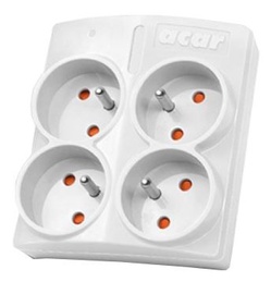 Acar Power Strip 4 Outlet White