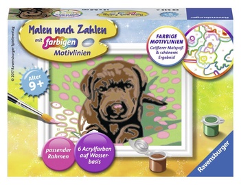 Ravensburger Painting By Numbers Little Doggy 295456