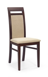 Стул для столовой Halmar Albert Dark Walnut/Torent Beige