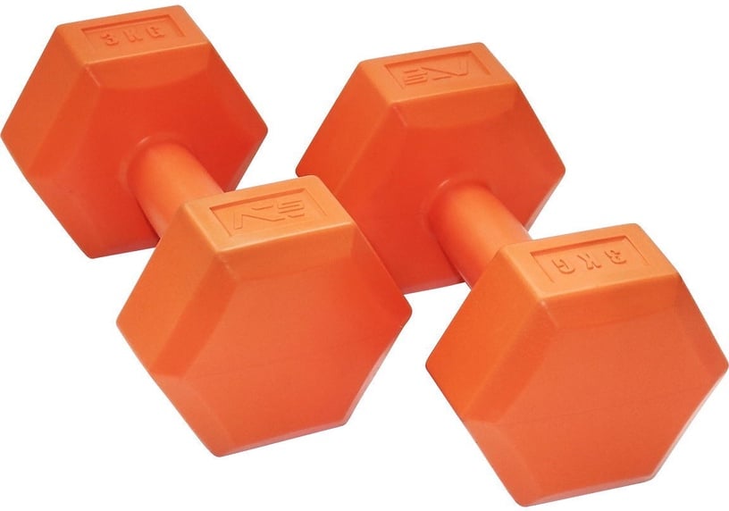 Hantele SportVida GYM & Fitness Comfort Dumbbell Set 2x3kg Orange