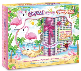 Dekorēšanas komplekts Pulio Pecoware Crystal Style Up Diary Set 191FM Flamingo