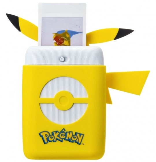 Портативный принтер Fujifilm Instax Mini Link For Nintendo Switch w/ Pikachu Silicone Case, белый/желтый