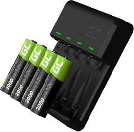 Bateriju lādētājs Green Cell VitalCharger charger 4x Batteries AA 2000mAh