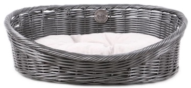 Кровать для животных D&D Rustic Rattan M, серый, 580x440 мм